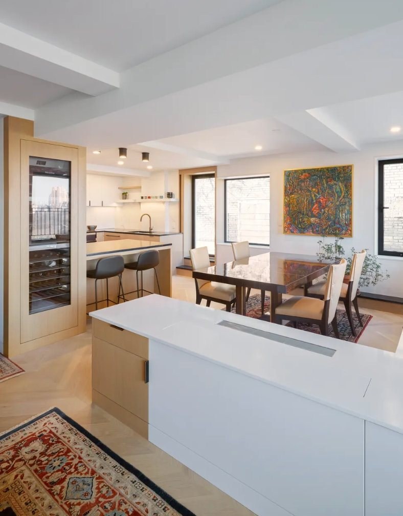 Kitchen and dining area